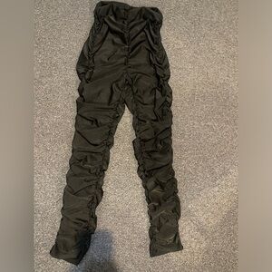Black ruched pants XL